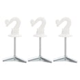 thumbnail image 4 of ROSENICE Ceiling Hooks for Hanging Lights and Plants 3Pcs White Zinc Alloy for Indoor Use, 4 of 8