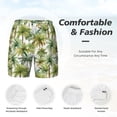 thumbnail image 5 of Balery Green Hawaii Palms Mens Swim Trunks Swim Shorts for Men Quick Dry Inseam Beach Shorts with Compression Liner Pocket-Small, 5 of 9