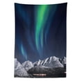 thumbnail image 3 of Ambesonne Sky Tablecloth Rectangular Table Cover, Northern Night Norway Solar, 60"x84", Green Dark Blue, 3 of 4