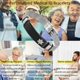 thumbnail image 2 of Vagzen Stainless steel Medical Alert ID Bracelet for Men, Engraving Diabetic Type 1, 2 of 5
