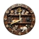 thumbnail image 5 of Reloj de pared de diseño retro, silencioso, vintage, elegante, creativo 20 centímetros, 5 of 8