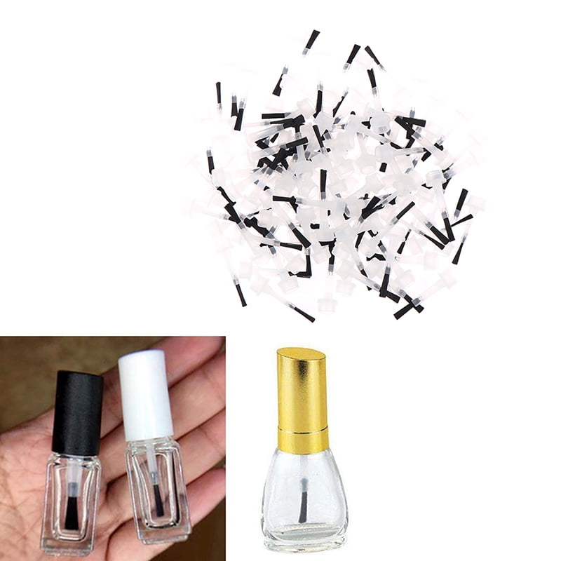 100Pc Nail Polish Applicator Brushes Replacement Liquid Dipping Gel