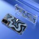 thumbnail image 4 of For iPhone 16 Plus Case Colorful Wave Pattern Printing Soft TPU+PC Phone Cover - Blue / White, 4 of 5