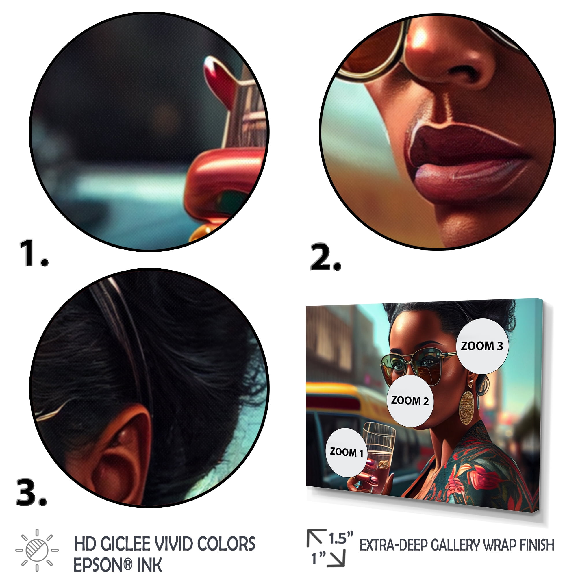 Designart African American Woman II Canvas Wall Art