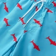 thumbnail image 3 of XADYUY Boys Swim Trunks 14-16 Quick Dry Beach Shorts Kids Cute Shark Print Boys Bathing Suits Size 10-12 Summer Casual Athletic Teen Boys Swim Trunks,5-6 Years Sky Blue, 3 of 7