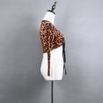 thumbnail image 6 of Drawstring V Neck Ruched Front Ladies Leopard Print Dance Crop Top Outfits, 6 of 7