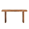 thumbnail image 4 of Pemberly Row Mid-Century Live Edge Solid Wood Console Table in Brown, 4 of 6