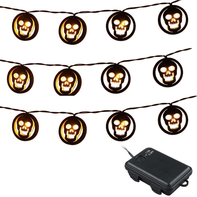 Halloween Spider Bat String Light Lamp Halloween Decoration Light Atmosphere Light for Carnival Theme Party