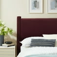 thumbnail image 7 of Headboard, Twin, Purple, Velvet, Hotel Bedroom, Modern Contemporary, HB38155, 7 of 7