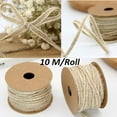 thumbnail image 2 of Papaba 10M/Roll Woven Burlap Rope Ribbon Tape Wedding Gift Box Decor Party Supplies, 2 of 6