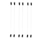 thumbnail image 4 of 3 pares de ganchos de alambre de nailon elásticos negros para extensiones de cabello. S, 4 of 8
