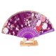 thumbnail image 1 of Abanico plegable estilo japonés con flores, ideal para cosplay, decoración del hogar y la sala de estar, 8 colores a elegir., 1 of 8