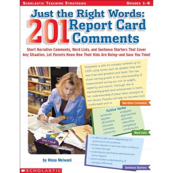 Pre-Owned Just The Right Words: 201 Report Card Comments, 9780439531368, 0439531365, Paperback,