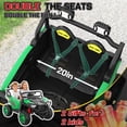 thumbnail image 3 of VIBESPARK 24 Volt 2 Seater Ride on Toys for Kids, Powered Ride on Cars with Remote Control, Electric UTV Car for 3-8 Boys Girls Gift w/ Bluetooth, LED Light, Music, Green, 3 of 8