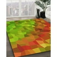 thumbnail image 3 of Ahgly Company Machine Washable Indoor Square Transitional Pistachio Green Area Rugs, 7' Square, 3 of 7