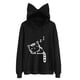 thumbnail image 1 of Encantadoras sudaderas con capucha con orejas de gato para mujer, sudadera con capucha con estampado de dibujos animados sueltos a la moda Xemadio CJWUS-1183, 1 of 1