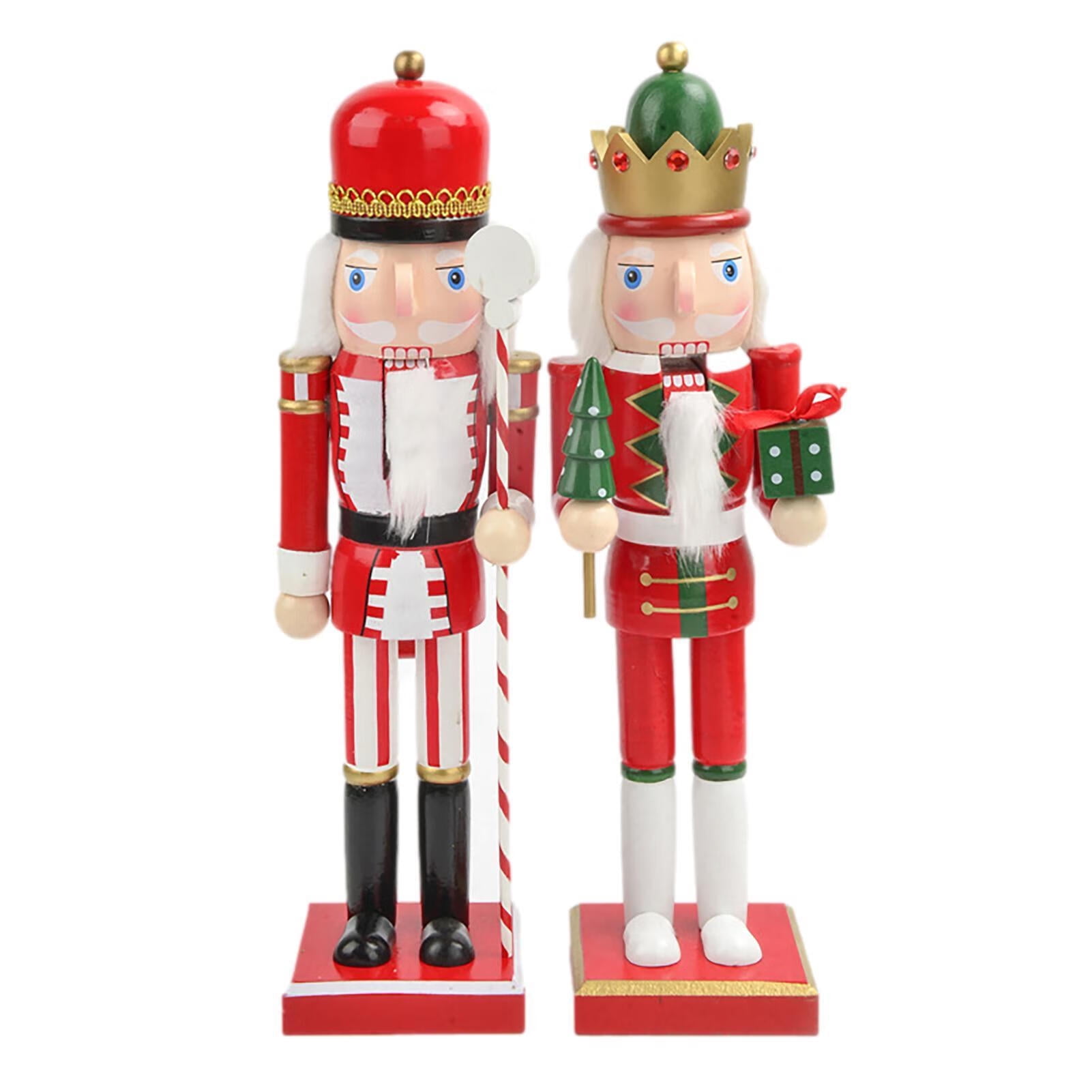Wooden Nutcracker Puppet 15inch Christmas Wooden Nutcracker Figures