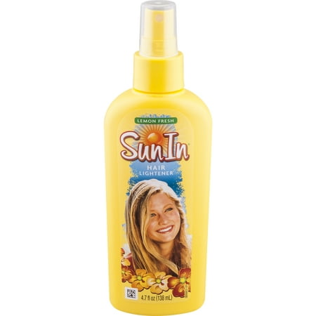 Sun In Hair Lightener Spray, Lemon, 4.7 Oz (Best Beach Wave Spray For Straight Hair)