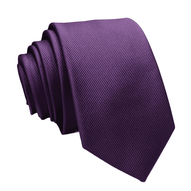 Corbatas de poliéster de color liso para hombre Corbatas de color liso