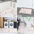 thumbnail image 5 of Pioneer Flower Floral Print Pattern Kitchen Rugs Sets Of 2,Anti Fatigue Kitchen Mat Rugs Non Slip Washable,Decorative Kitchen Floor Mats for Kitchen,Sink,Laundry,17"x30"+17"x47", 5 of 7
