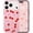 Cherries Bows/Pink, variant on for iPhone 13 Pro Max Case Cute Ribbon Bow Strawberry Aesthetic Pattern Case for Women Girls, Girly Trendy Glossy Slim Shockproof Protective Bumper Cover, Strawberry Ribbon/Pink