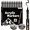 Black  - 1 Tip, variant on COORIART 12 Skin Tone Acrylic Paint Markers, Soft Brush Tip Pens, Automatic Ink Control No Bleed Markers for Wood, Stone, Canvas, Glass, Fabric, Egg, Rock Painting and DIY