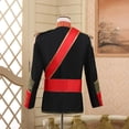 thumbnail image 4 of NoxwB Men's Embroidery Court Gothic Blazer&Trouser Set Stand Collar Double Breasted Long Sleeve Jacket & Straight Leg Pants Suit Casual Party Prom Outfit Black XL, 4 of 6