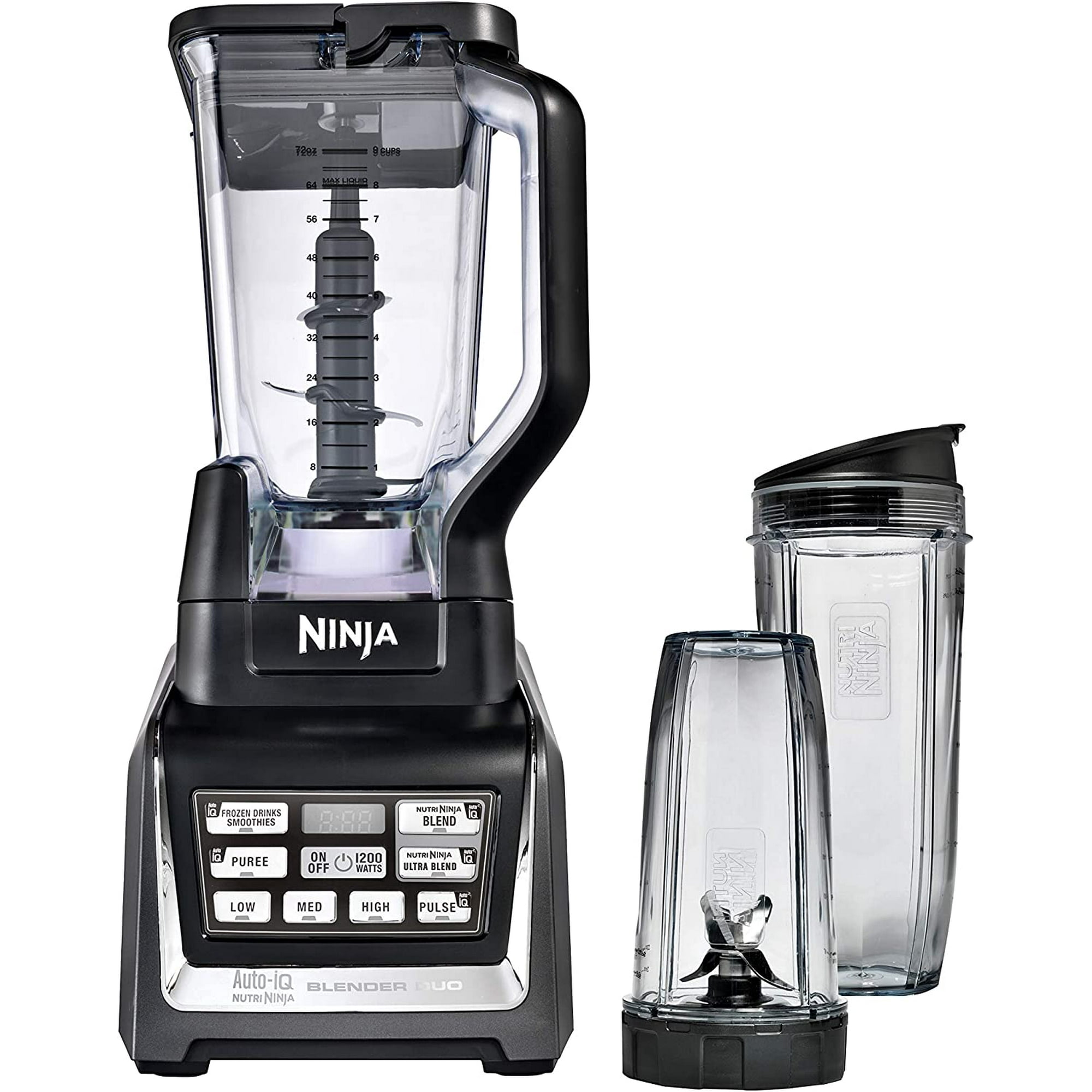 Ninja BL641C Nutri Ninja| Ninja Blender Duo with Auto-iQ, Small