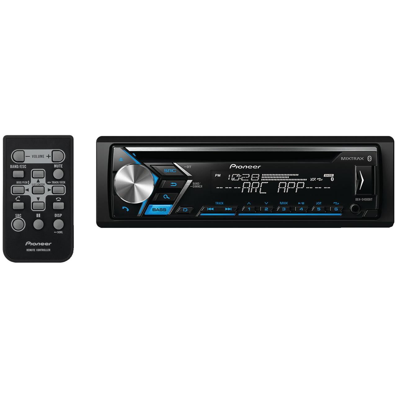 elke keer gehandicapt cassette Pioneer DEH-S4000BT Single-DIN In-Dash CD Receiver With Bluetooth -  Walmart.com