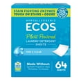 thumbnail image 1 of Láminas de detergente para ropa sin ECOS y transparentes, 64 hojas, 1 of 5