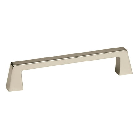 Bright Nickel Pull - Blackrock 5-1/16 in (128 mm) Center-to-Center Polished Nickel Cabinet Pull