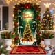 thumbnail image 1 of Christmas Door Curtain Santa Claus Polyester Fabric Decorative Cover for Holiday Party Wall and Door Hanging Festival Home Decor, 1 of 6