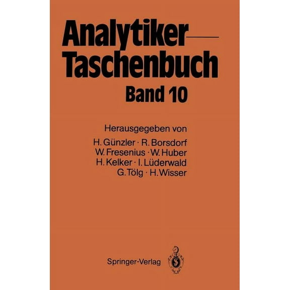 Analytiker-Taschenbuch Analytiker-Taschenbuch, Book 10, (Paperback)