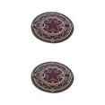 thumbnail image 4 of ZheElen Cartoon Rug - Classic Style Easy To Clean Non-toxic Anti-skid Particles Safe Round Carpet Yellow Line Starts 60cm 2Set, 4 of 6