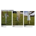 thumbnail image 2 of Pemberly Row Traditional Metal No Dig Ground Anchor in Silver Powder Coating, 2 of 6