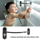 thumbnail image 2 of Abridor de puertas y ventanas de aleación de zinc profesional con tornillos (negro) JFHHH pequeña, 2 of 3