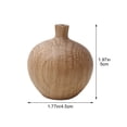 thumbnail image 3 of vlrwzc Rustic Wooden Vase Table Flower Stand Vase Ornament Handmade Vase Decor For Dinner Parties Home Holidays And Wedding, 3 of 7