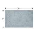 thumbnail image 2 of Knightsbridge Chain Bath Rug Cotton Non Skid Back - 17x24", Light Blue, 2 of 2