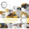 thumbnail image 6 of Construction Truck Blackout Curtains for Bedroom/Living Room, Thermal Insulated Kitchen Curtains, Cartoon Grips and Bulldozers Stirrup Car Grommet Darkening Window Treatment Drapes 42"x84"x2, 6 of 8