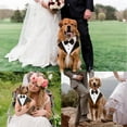 thumbnail image 4 of Bandana de esmoquin para perro, bandana formal para boda, bandana para perro, corbata ajustable, traje para mascota, pajarita, bandana para disfraces de cumpleaños y bodas, 4 of 5