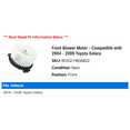thumbnail image 2 of Front Blower Motor - Compatible with 2004 - 2008 Toyota Solara 2005 2006 2007, 2 of 3