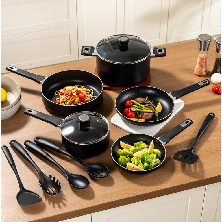 Free Shipping! Mainstays 13 Piece Aluminum Alloy Cookware Set
