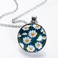 thumbnail image 2 of Daisy Stunning Glass Circular Pendant Necklace - Handcrafted Unique Design for Fashion Forward Necklaces, 2 of 5