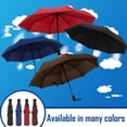 thumbnail image 1 of pstuiky Business Tri-Fold Automatic Umbrella 8-Rib Windproof Compact Umbrella Micro-Parameter One-Button Open/Close Portable Lightweight 33Cm Folded, 1 of 2