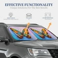 thumbnail image 5 of Uemuo Oil Painting Beautiful Butterfly Printed 2 PCS Car Windshield Sun Shade, Auto Sun Heat and UV Rays Blocker, Foldable Automotive Front Window Sunshade Protector, 5 of 7
