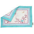 thumbnail image 5 of Vargottam Placemats- Placemat For Dining Table, Set Of 4- Printed & Reversible CottonNapkin-IndoorPlacematsFor Home & Kitchen Dining Table- Bird & Floral (Pink & Blue), 5 of 5
