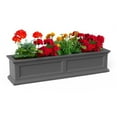 thumbnail image 1 of Pemberly Row 4ft Traditional Plastic Window Box in Graphite Gray, 1 of 6