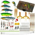 thumbnail image 1 of Almencla Ensemble de 80 Pcs d'Appâts de Pêche Réalistes pour Truite et Brochet, Lac, 1 of 8