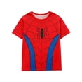 thumbnail image 3 of Family Matching Superhero Pajamas Set Red Blue Spider Graphic Short Sleeve Top Long Pants Halloween Sleepwear Loungewear, 3 of 3