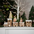 thumbnail image 2 of Northlight Frosted Snowflake Gingerbread Train Christmas Decoration - 5.5" - 4-Piece, 2 of 5